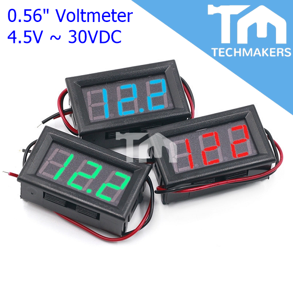 0.56 Inch LED Display Panel Voltage Meter Digital Voltmeter 3 Digit