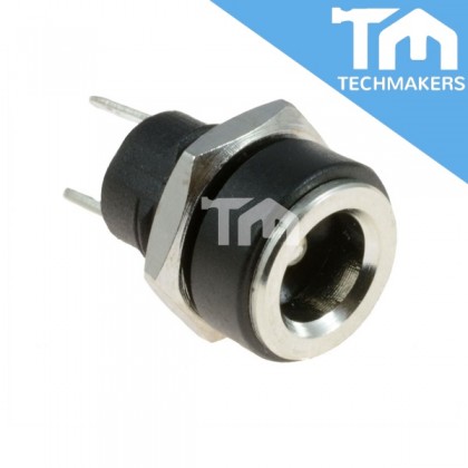 Module Socket Female Dc Female DC Jack Socket Round Hole Threaded Nut DC Power Socket Panel Mount