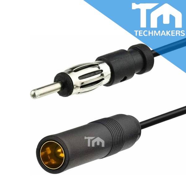 Sheilded Radio Antenna Extension Cable 75ohm DIN Plug Male to Female 18