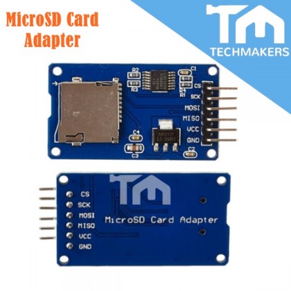 MicroSD Card Adapter Module With SPI Interface for Arduino DIY Micro SD ...