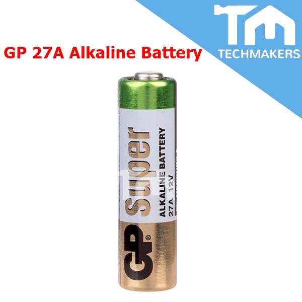1 pc of Genuine ORIGINAL GP Battery 27A 23A Super Alkaline 12V for Remote Control TechMakers