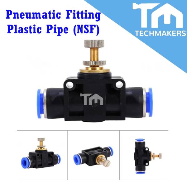 LSA Pneumatic Air flow Regulator 4/6/8/10/12mm OD Hose Tube Gas Flow