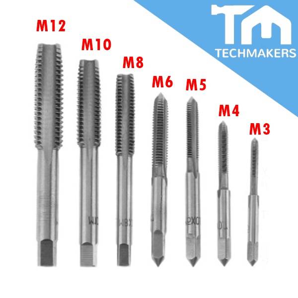M3 M4 M5 M6 M8 M10 HSS Machine Thread Metric Plug Tap Drill Bits