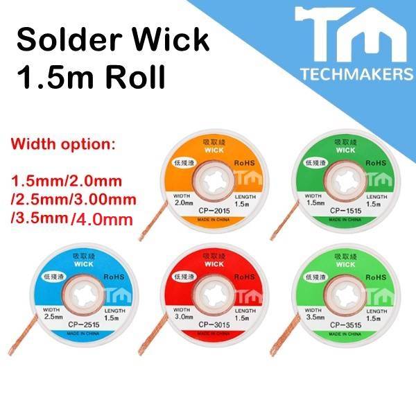 1.5Meter x 1roll Desoldering Wick Braid With Flux Wire Solder Wick