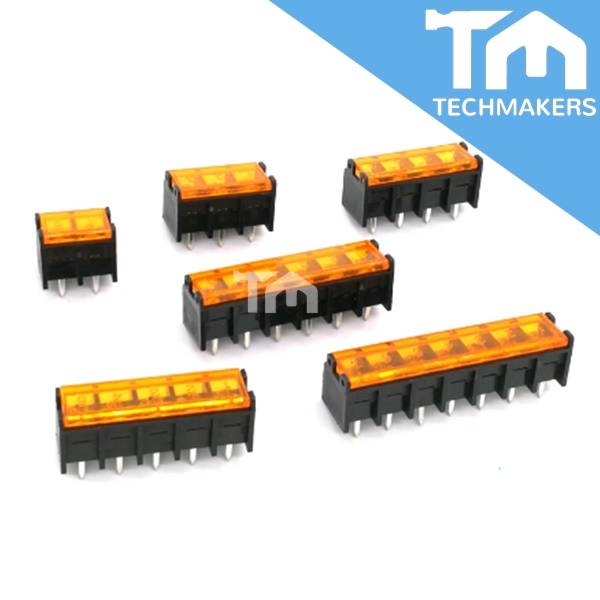 HB9500 2P 10P PCB Barrier Terminal Block With Cover 300V 30A 9.5mm Pitch Protection HB 9500