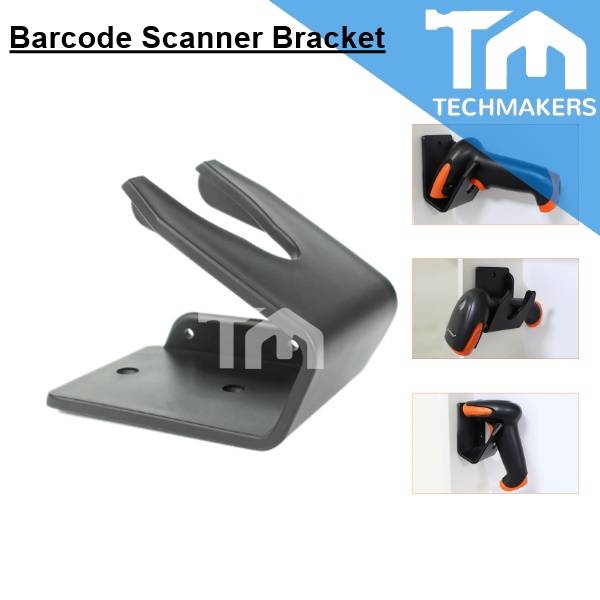 Barcode Scanner Holder/Bracket ABS Plastic Black Barcode Scanning