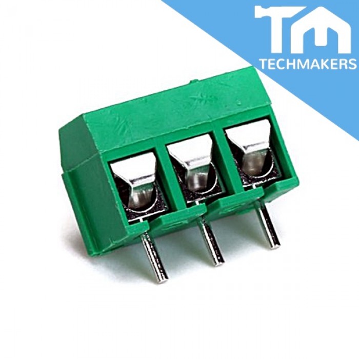 3 Pin Screw Terminal Block Connector 5mm Green