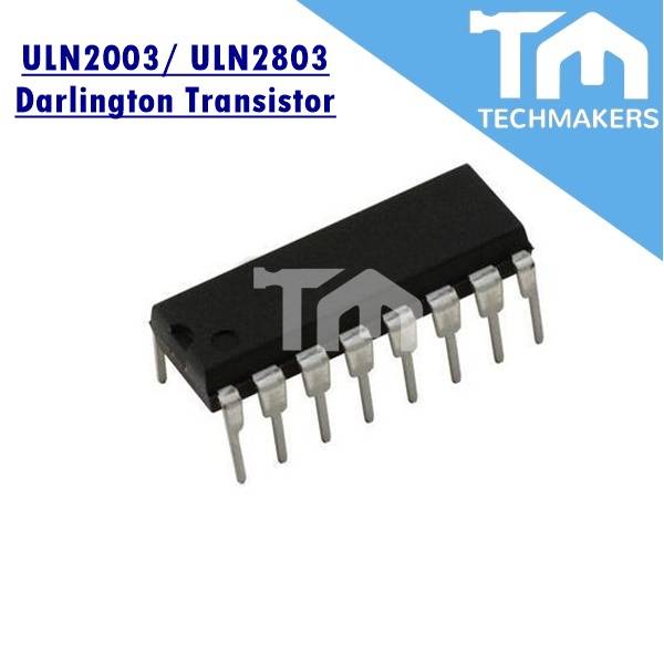 Réseau Transistors Darlington ULN2003 - Lot De 3 - Boîtier DIP16 - 50V/500mA - Pour Drivers Et Circuits