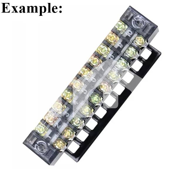 12 Position Fork Type Terminal Strip Jumper Connector Red (137.7mm)