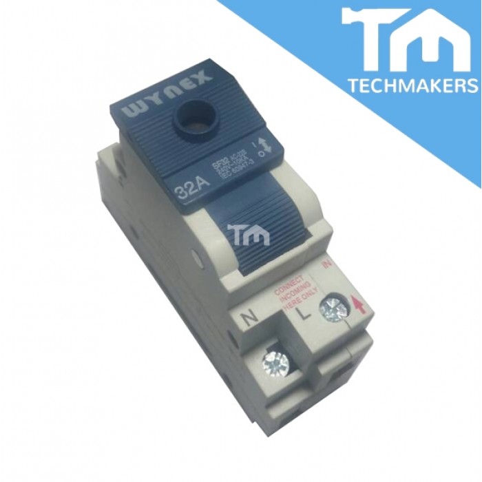 Single Phase Switch Fuse Isolator Wynex 32A 2 Poles