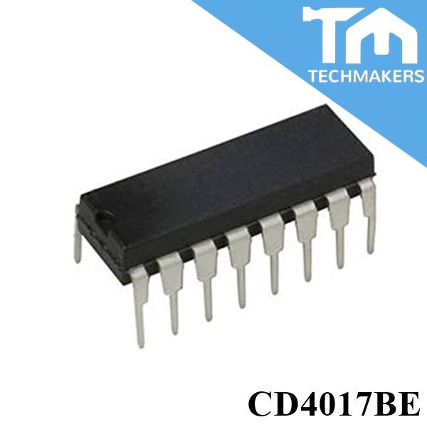 CD4017BE Decade Counter Divider IC CD4017 4017 TechMakers