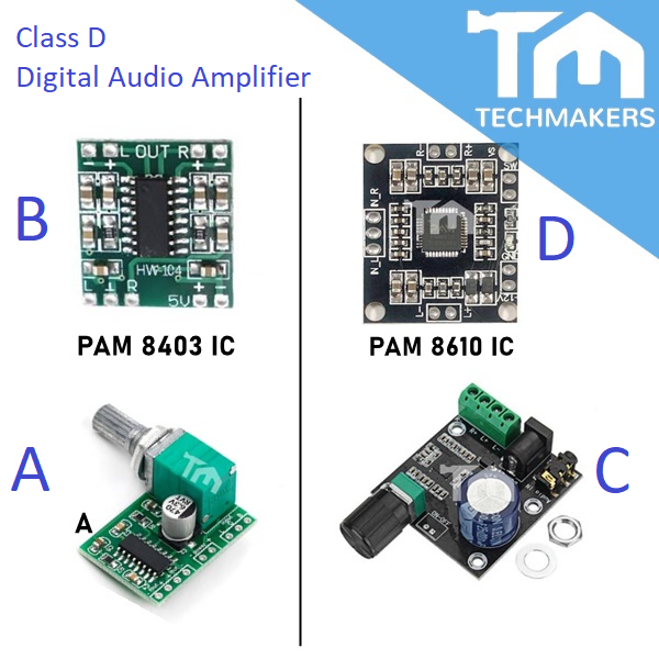 PAM8403 / HW104 / PAM8610 Class D Digital Audio Amplifier Module Power