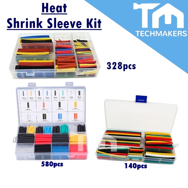Heatshrink Heat Shrink Sleeve Sleeving Shrinkable Sleeve Kit ( 140pcs