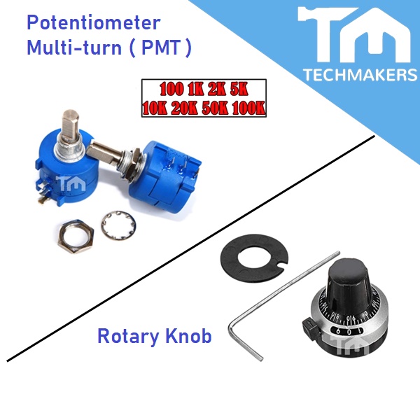 1pc of Rotary Knob/ 3590 High Precision Potentiometer Pot MultiTurn