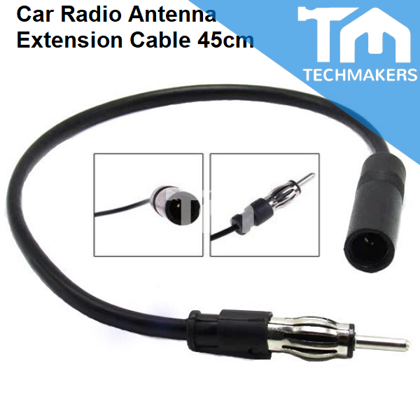 Sheilded Radio Antenna Extension Cable 75ohm DIN Plug Male to Female 18