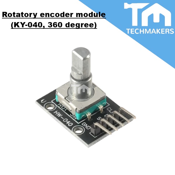 Rotary encoder module (KY040, 360 degree) Rotate Rotary XD88 for Arduino TechMakers