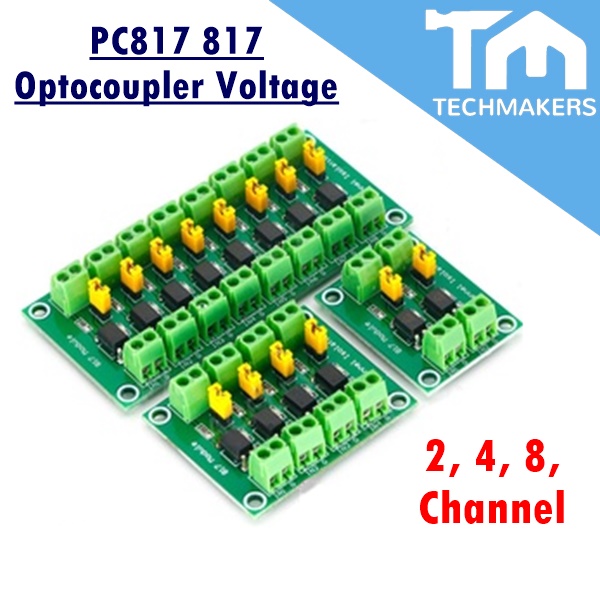 PC817 817 2,4,8Way Optocoupler Voltage Control Switching Module